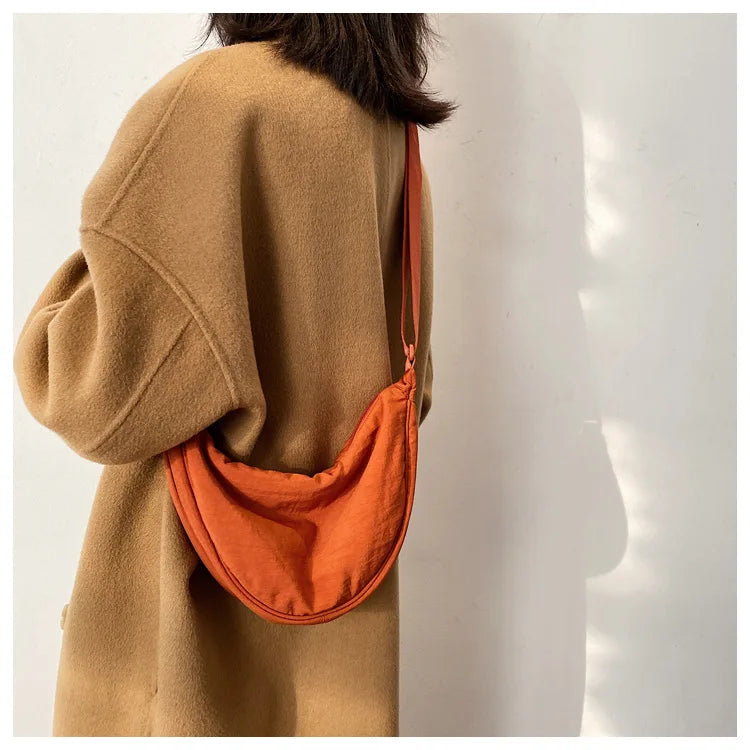 Casual Nylon Hobo Crossbody Bag for Women - Large Capacity Designer Shoulder - JStorehub 