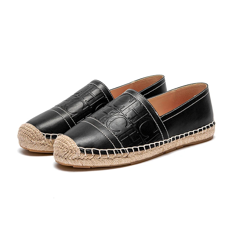 Women's Beach Shoes 2025 - Anti-Slip Handmade Hemp Bottom Flat Casual Shoes - JStorehub 