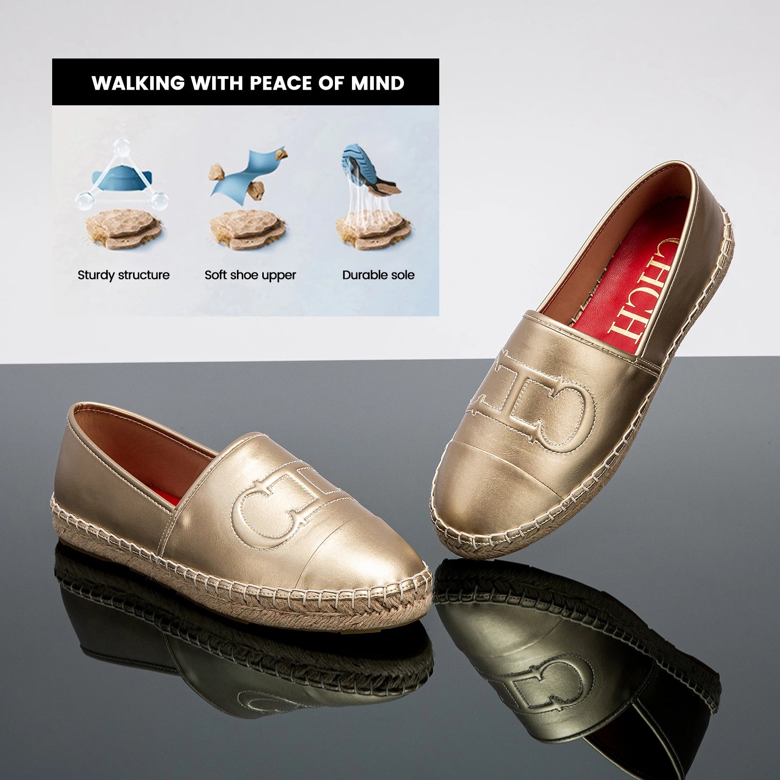 CHCH Women's Lefu Handmade Anti-Slip Outdoor Shoes - Mommy Casual Flats - JStorehub 