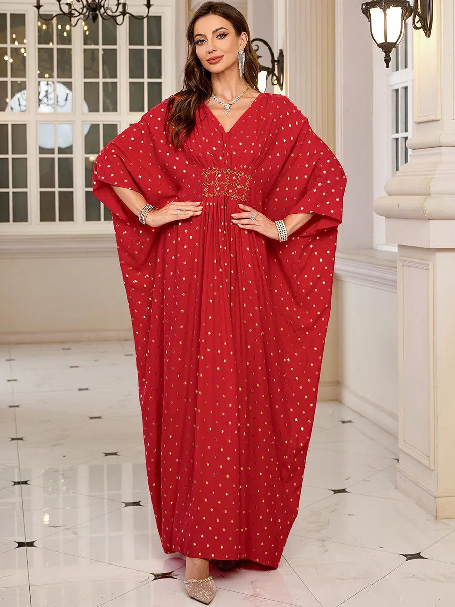 Women Embroidered Long Caftans Plus Size Kaftan Dresses Beach Bathing Suit Cover up moomoo Dress Moroccan Robe