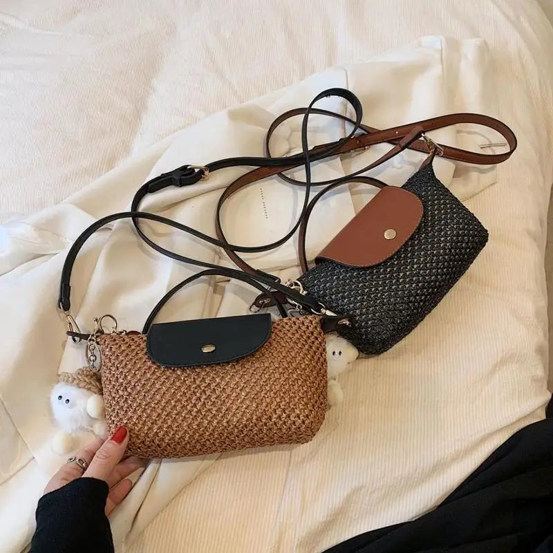 Summer Straw Braided Women's Shoulder Bag - SalmanStore 