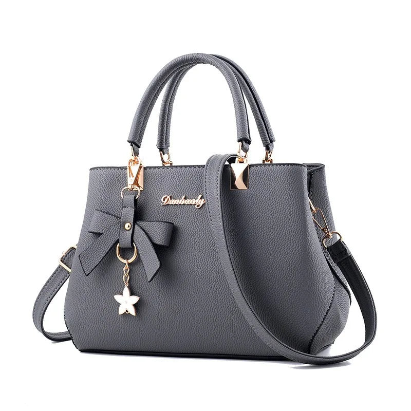 Korean Trendy Bow Shoulder Bag - Large Capacity Messenger Bag for Women - JStorehub 