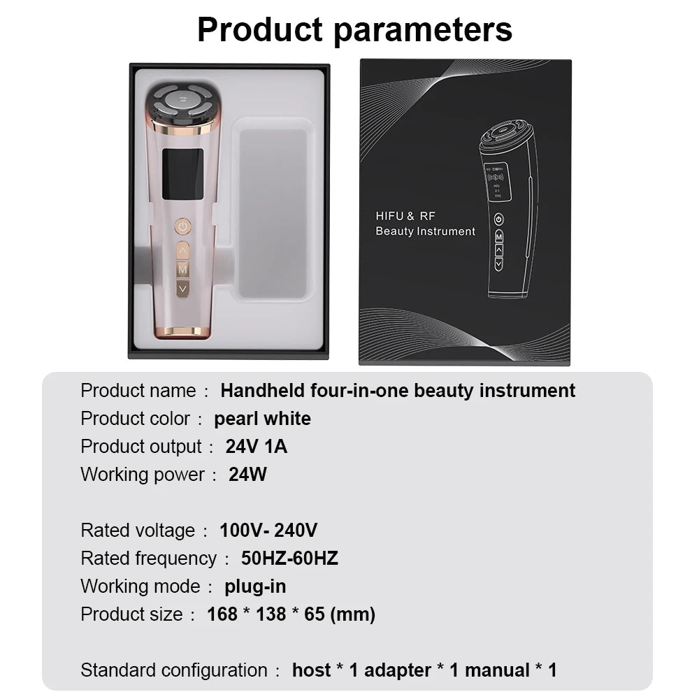 HIFU Face Lifting Machine - EMS Microcurrent Skin Rejuvenation Massager - JStorehub 