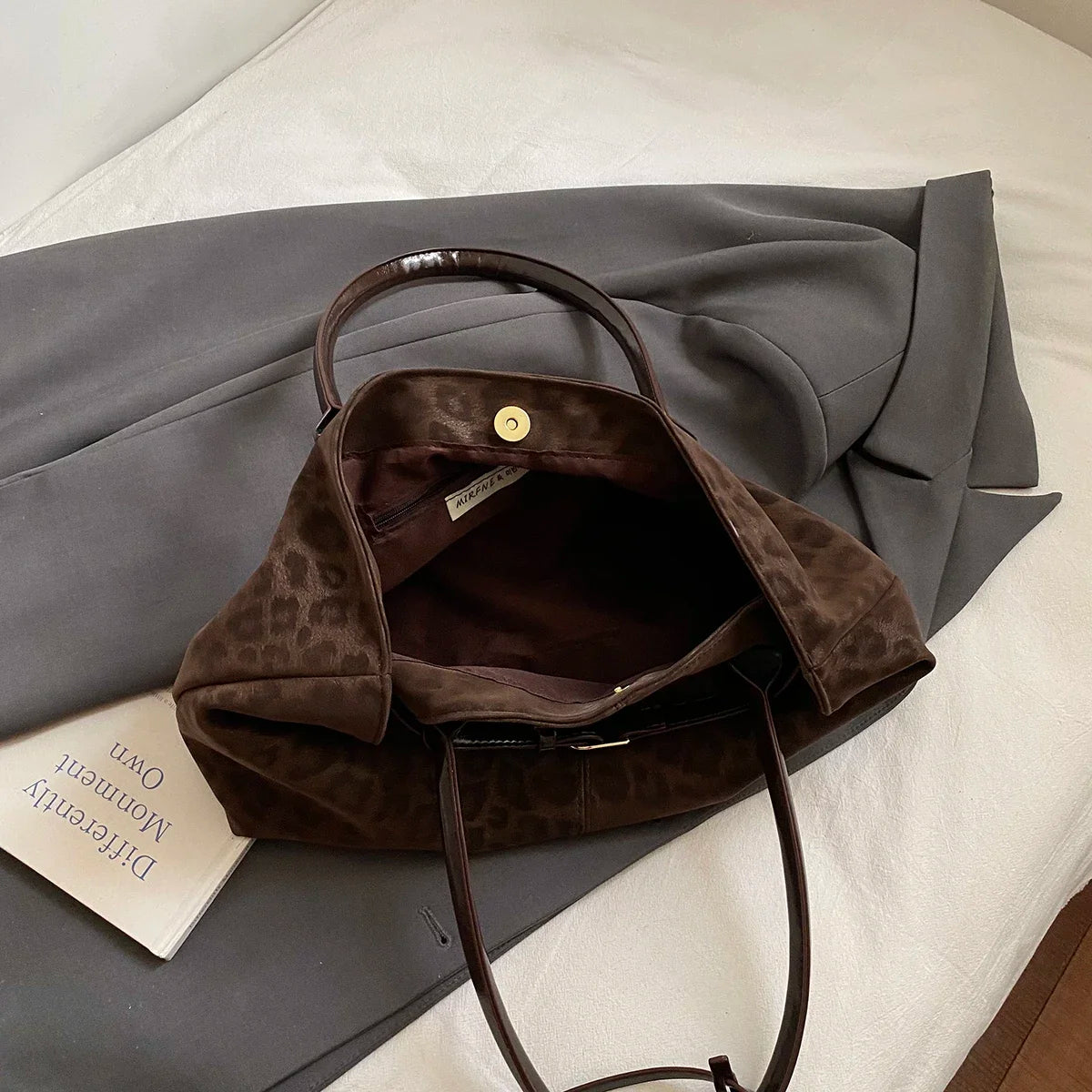 Leopard PU Leather Shoulder Bag for Women - 2026 Luxury Trend Tote Handbag - JStorehub 