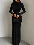 Women Dresses: NIBBER Ankle-Length A-Line Dress | Salman Store
