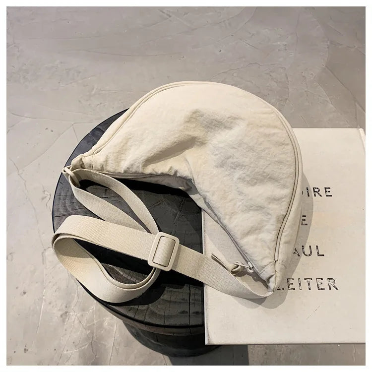 Casual Nylon Hobo Crossbody Bag for Women - Large Capacity Designer Shoulder
