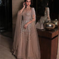 Customized Batwing Sleeve A-Line Sequin Tulle Evening Prom Dress - JStorehub 