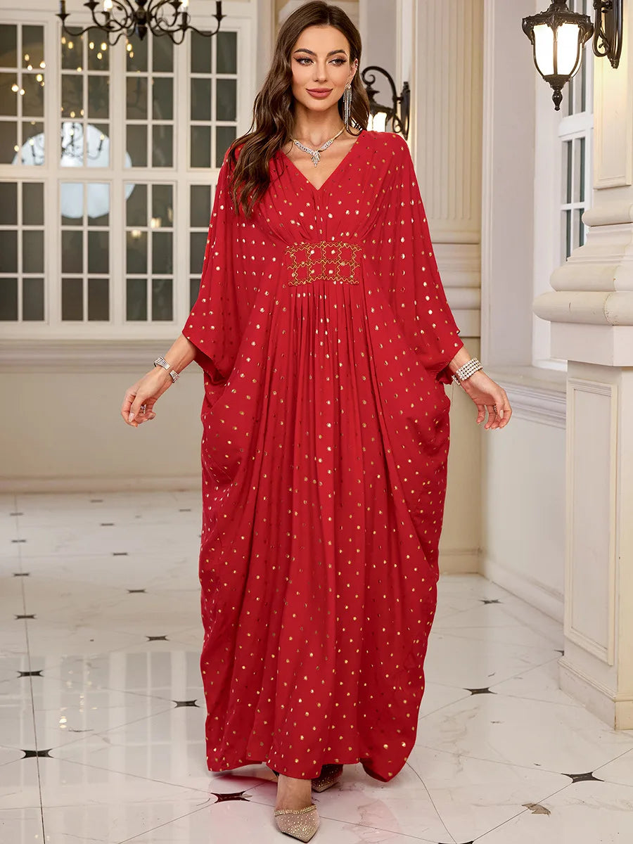 Women Embroidered Long Caftans Plus Size Kaftan Dresses Beach Bathing Suit Cover up moomoo Dress Moroccan Robe