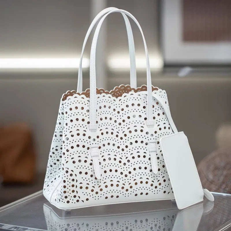 Beige Small Tote Shoulder Bag for Women - Handheld Travel Daily Bag