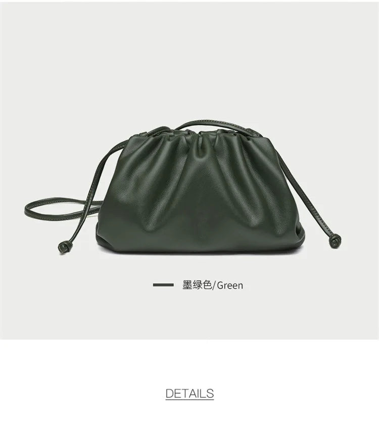 Luxury Soft PU Leather Shoulder Bag for Women - Small Crossbody Messenger Bag