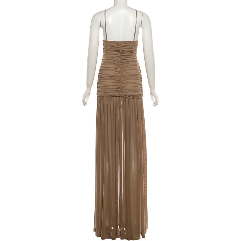 Elegant Women Dresses: SylCue Pleated Maxi at Salman Store