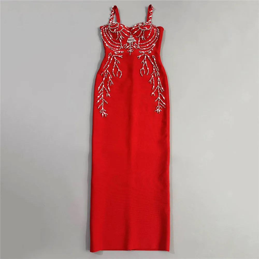 Women Dresses: Elegant Beading Bandage Dress | Salman Store