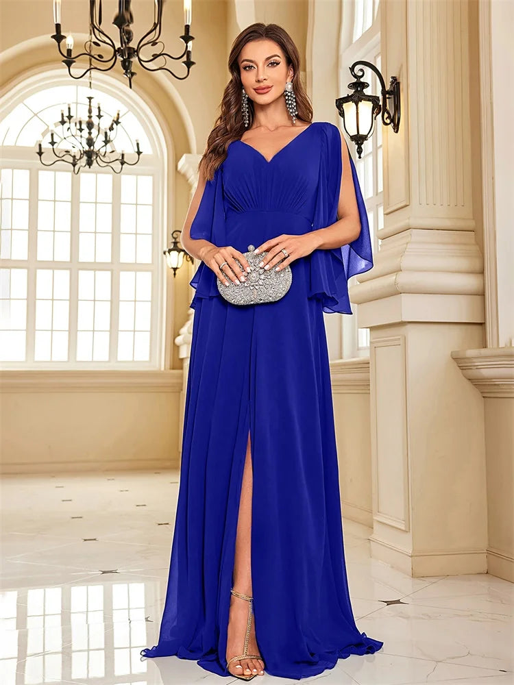 Women Dresses: Elegant Chiffon Evening Gown by Salman Store