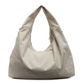 Chic Solid Color Nylon Tote Bag with Multiple Pockets - Large Capacity Shoulder Bag