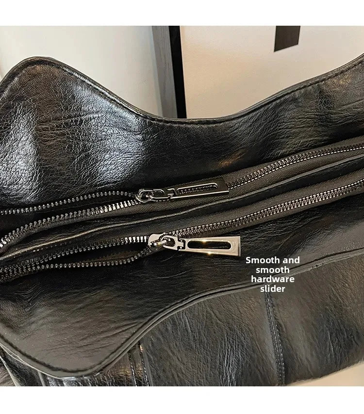 Soft Interior Shoulder Bag 2026 - High Quality Contrasting Color PU Handbag for Wome - JStorehub 