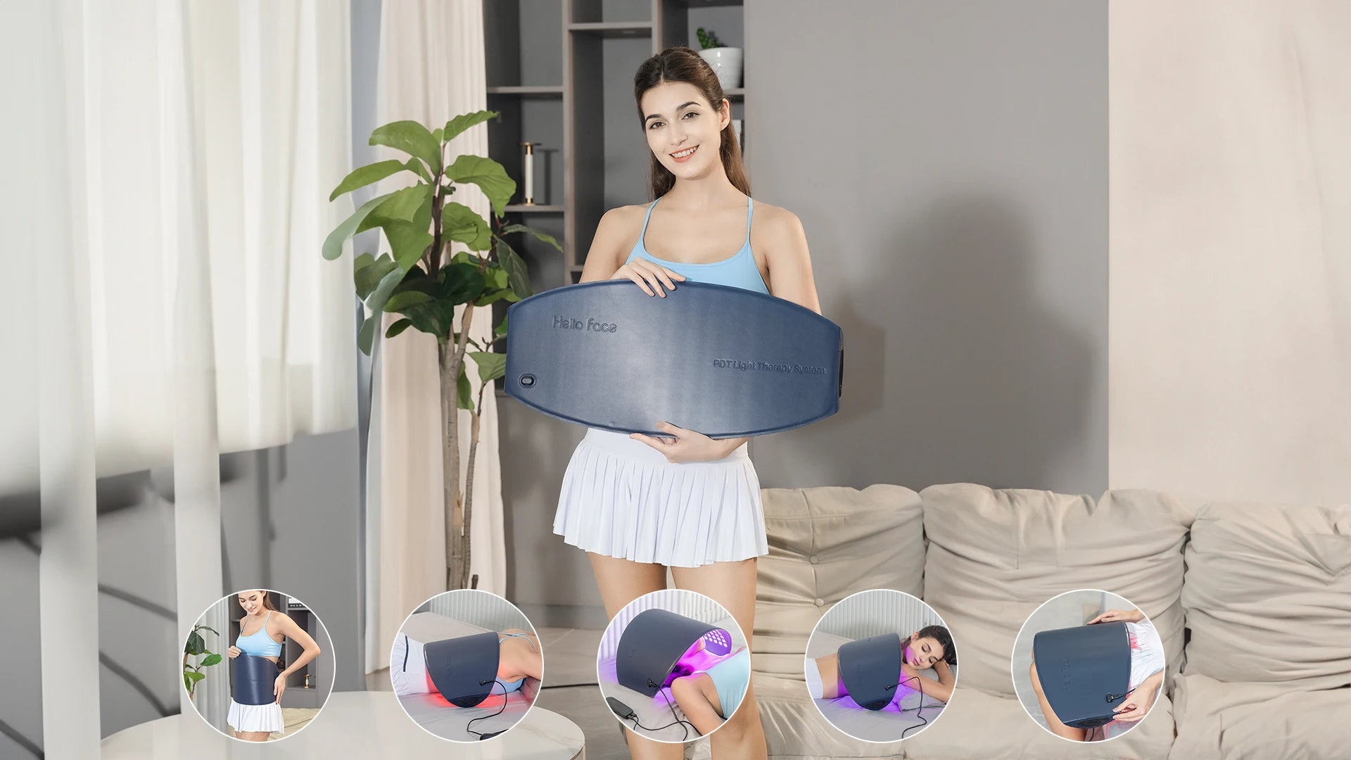 Hello Face M300 4D LED Light Therapy Mask - Anti-Aging & Acne Care - JStorehub 