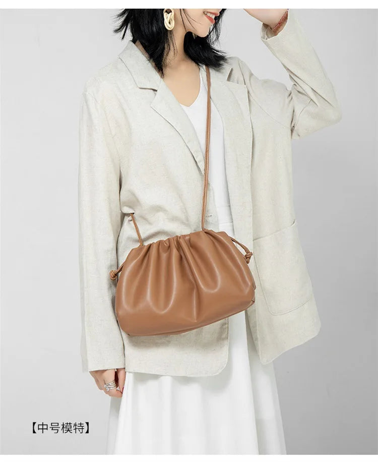 Luxury Soft PU Leather Shoulder Bag for Women - Small Crossbody Messenger Bag - JStorehub 