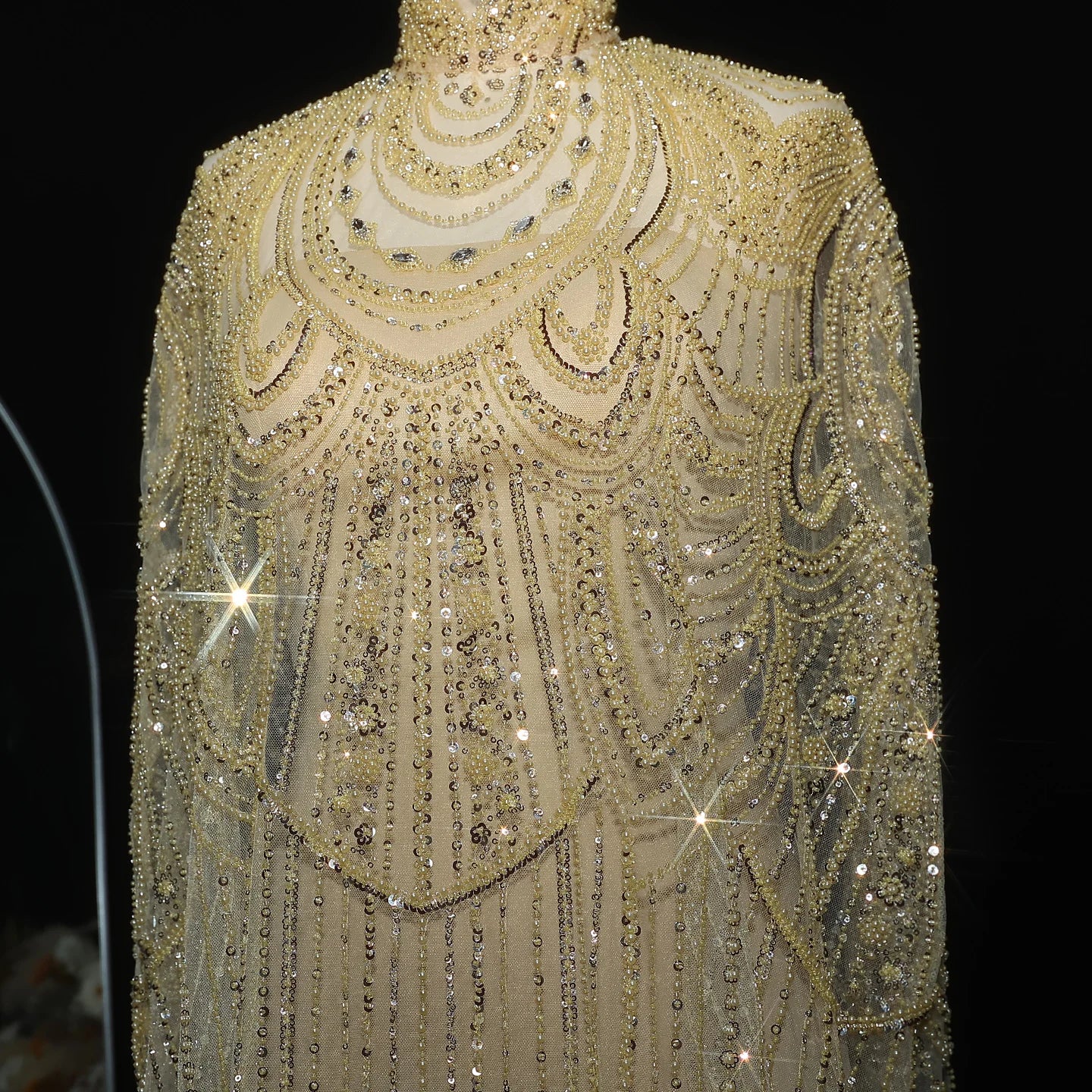 Customized Luxury Nude Caftan Prom Evening Dress - Elegant Party Gown - JStorehub 