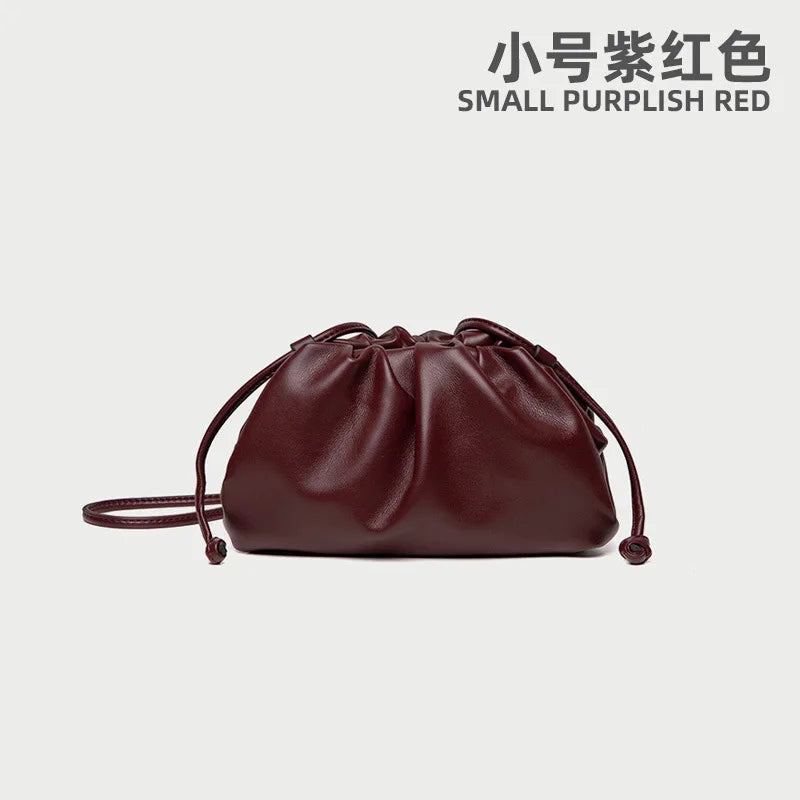 Luxury Soft PU Leather Shoulder Bag for Women - Small Crossbody Messenger Bag