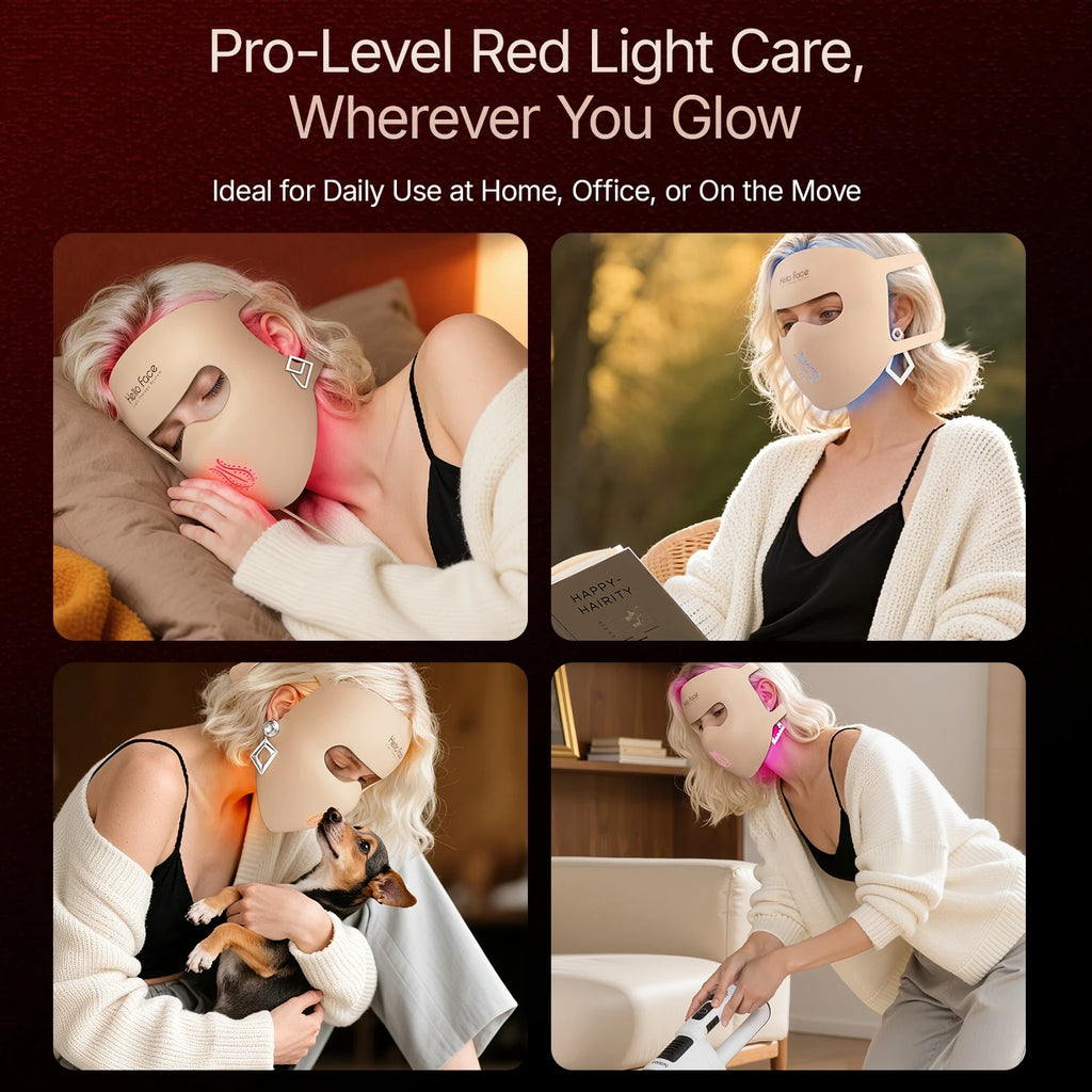 Hello Face M300 4D LED Light Therapy Mask - Anti-Aging & Acne Care - JStorehub 