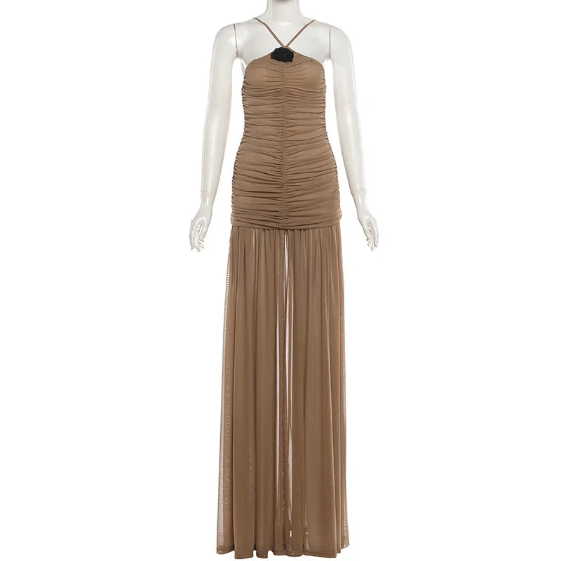 Elegant Women Dresses: SylCue Pleated Maxi at Salman Store