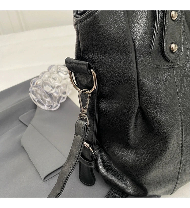 Soft Interior Shoulder Bag 2026 - High Quality Contrasting Color PU Handbag for Wome