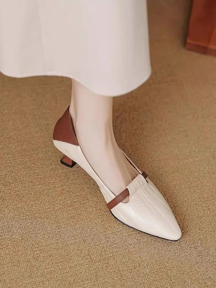 2026 Women's Pointed Toe High Heels - Comfortable Low Cut Pumps Sandals - JStorehub 