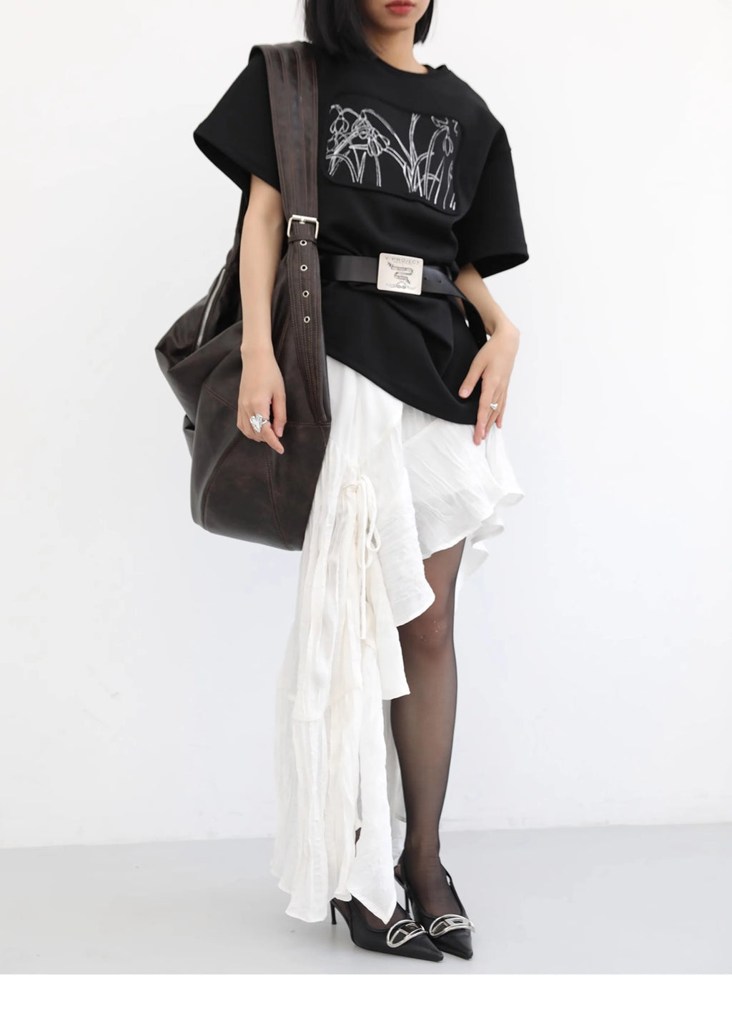 Retro Pleated Large Capacity Shoulder Bag for Women - Versatile Crossbody Bag - JStorehub 