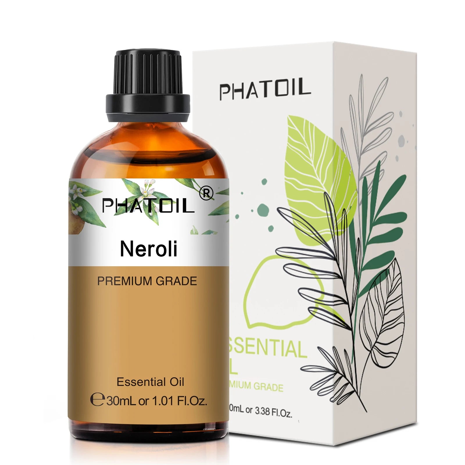 Phatoil 30ml Aromatherapy Essential Oil Set - Lavender Eucalyptus Vanilla Orange