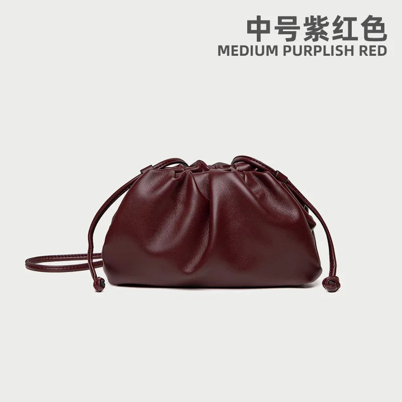 Luxury Soft PU Leather Shoulder Bag for Women - Small Crossbody Messenger Bag