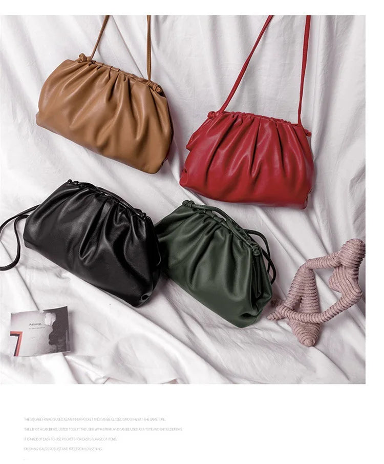 Luxury Soft PU Leather Shoulder Bag for Women - Small Crossbody Messenger Bag - JStorehub 