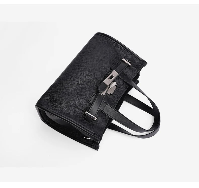 Cowhide Satchel Bag for Women 2026 - Mini Genuine Leather Crossbody Bag
