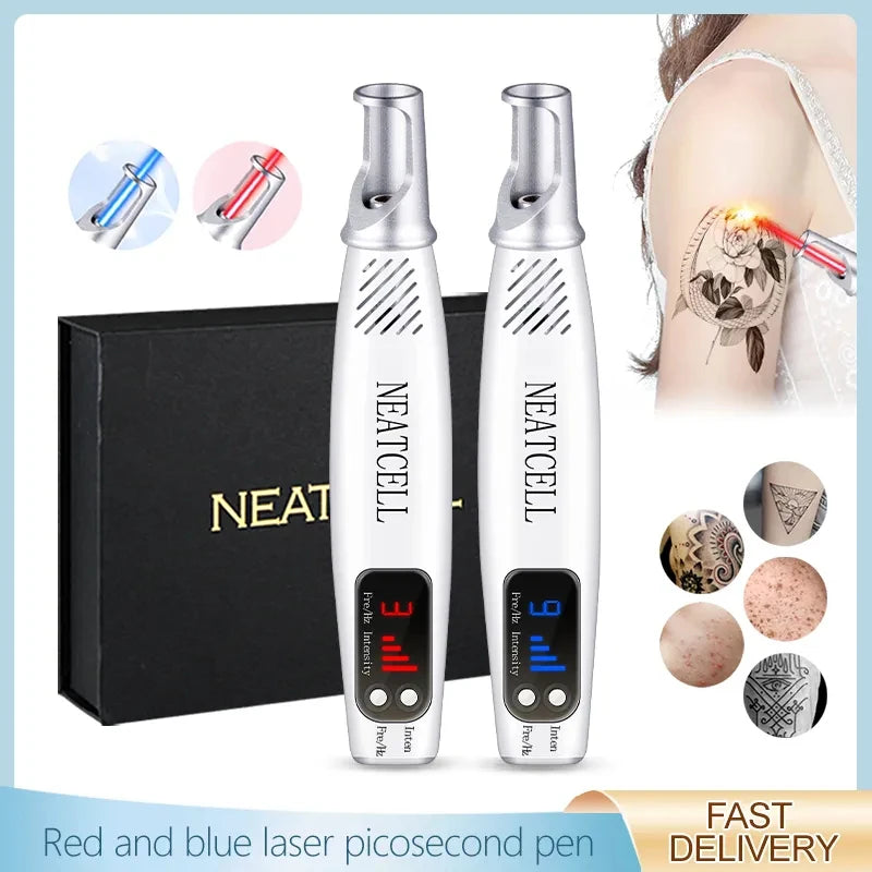 Picosecond Laser Pen for Scar Removal - Blue Light Therapy Mole Freckle Remover - JStorehub 