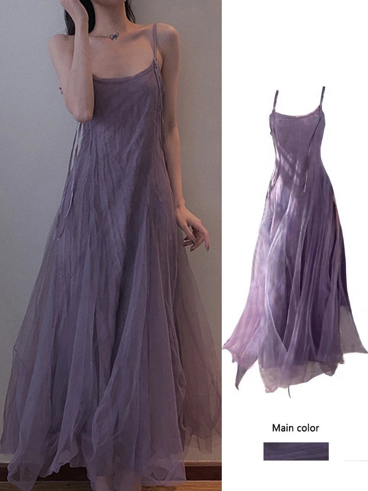Spring 2026 Plus Size Long Lace A-Line Dress - High Waist Slimming Gown - JStorehub 