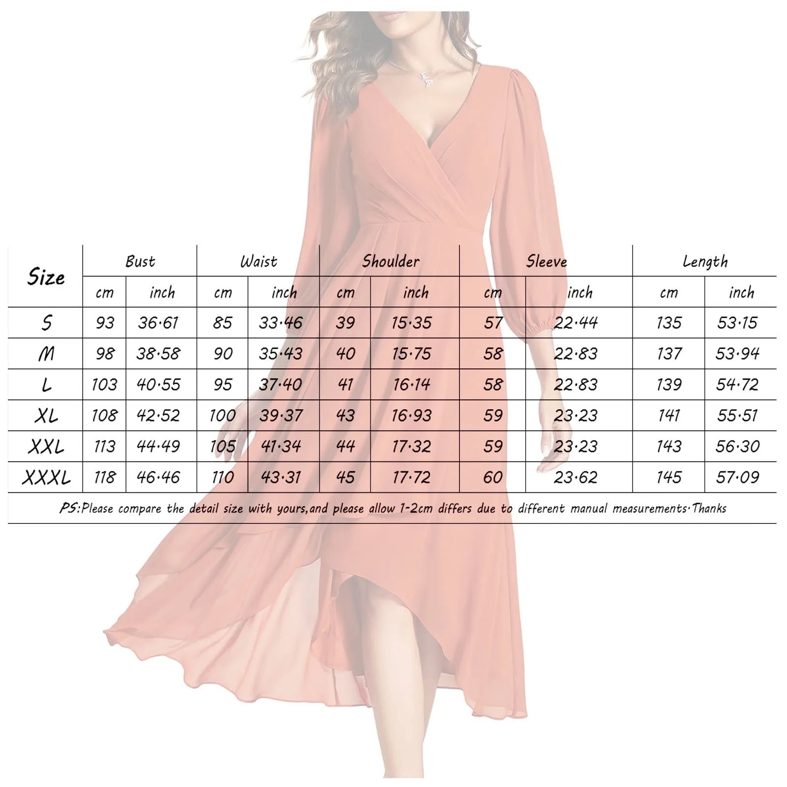 Elegant Navy Blue Chiffon Evening Dress - Long Sleeve Pleated Knee Length - JStorehub 
