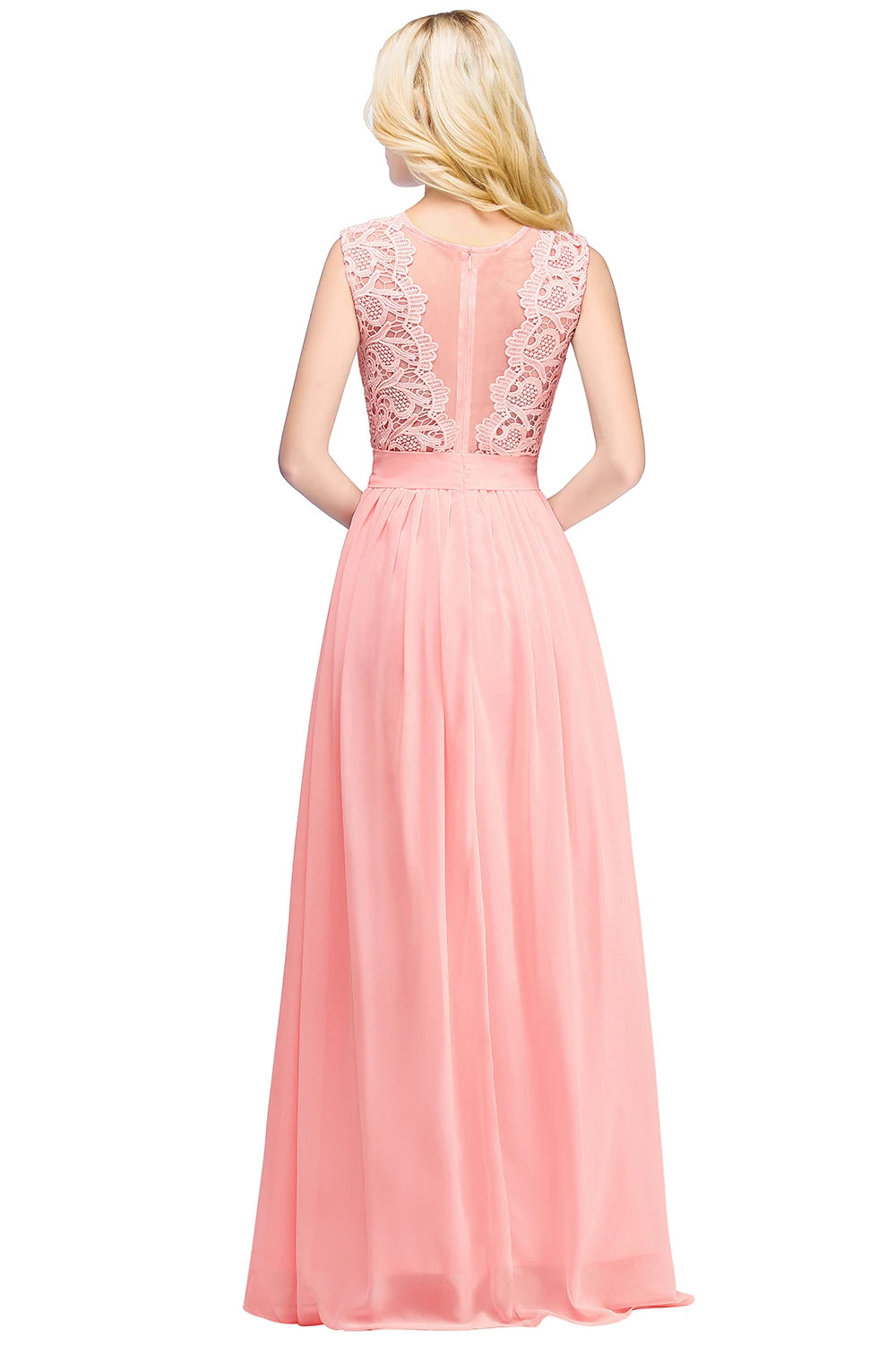 Navy Blue Beaded A-Line Evening Dress - Spaghetti Straps Illusion Prom Gown