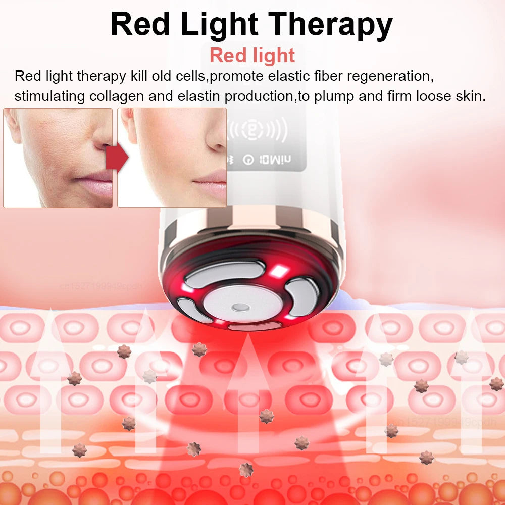 HIFU Face Lifting Machine - EMS Microcurrent Skin Rejuvenation Massager - JStorehub 