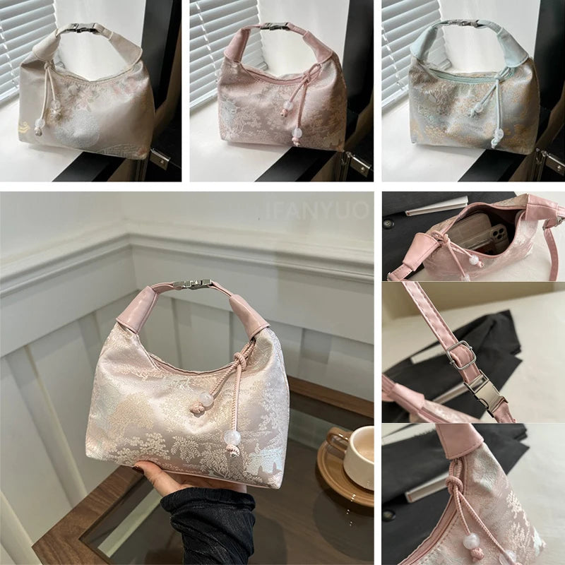 Chinese Style Fine Embroidery Shoulder Bag 2025 - Fashion Crossbody Tote Handbag for Women - JStorehub 