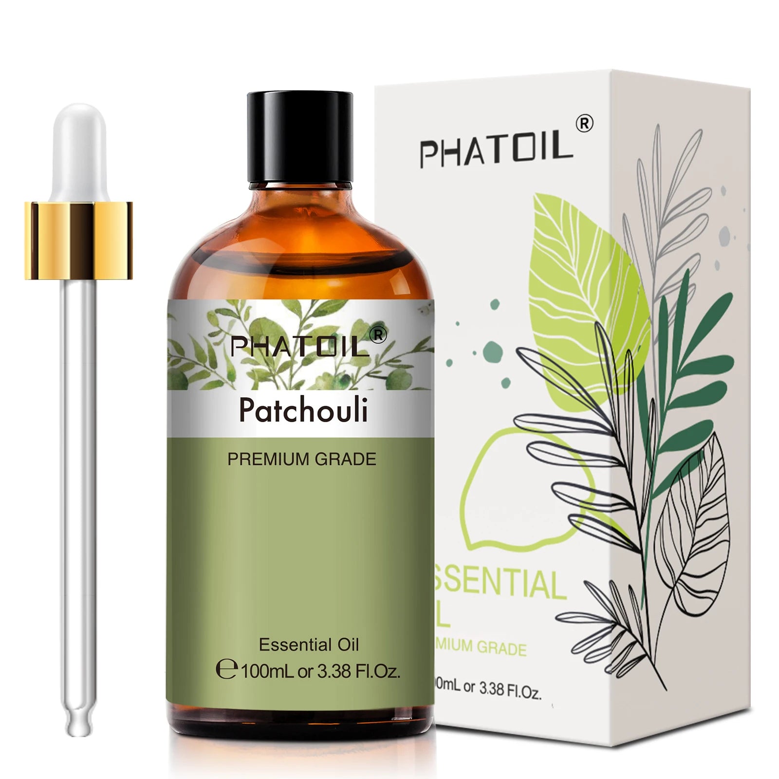 Phatoil 100ml Premium Essential Oil Set - Sandalwood Lavender Eucalyptus