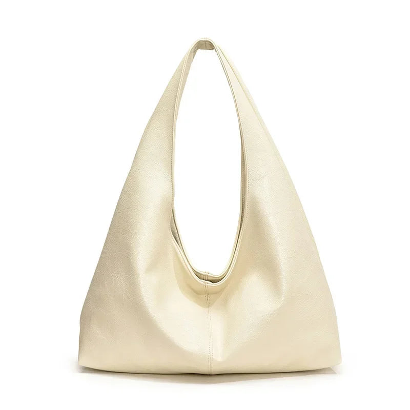 Large Capacity PU Leather Hobo Underarm Bag - 2026 Y2K Trend Shoulder Tote for Women