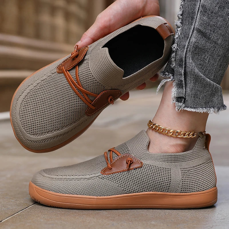 Women' Simple Wide Footed Sneakers Minimalist Mesh Comfortable Zero Drop Shoe New Breathable Fashionable Barefoot Sneakers Women
