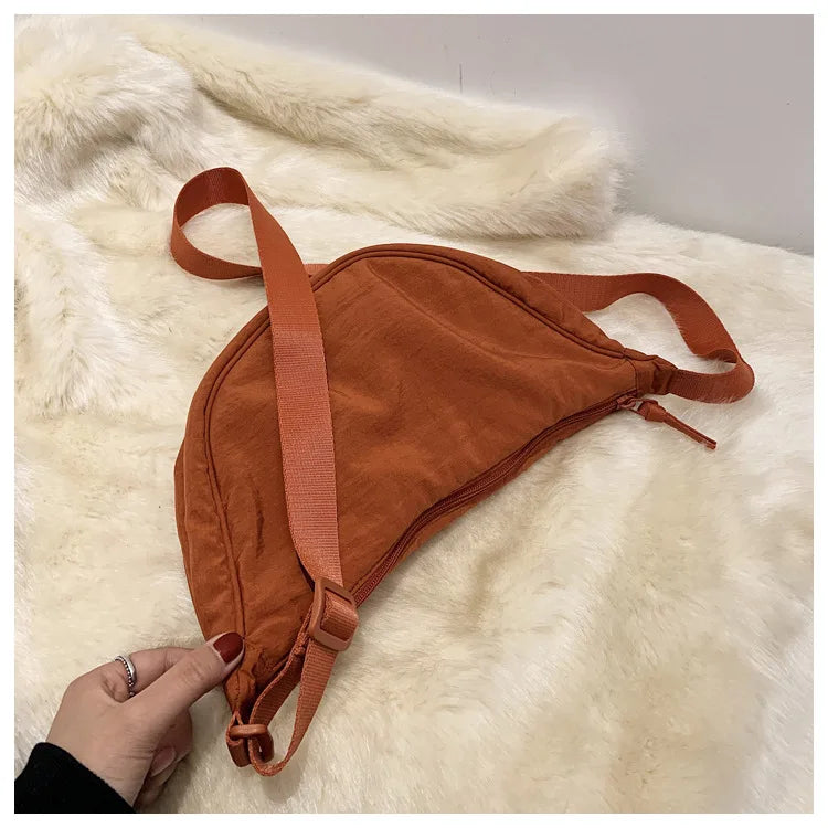 Casual Nylon Hobo Crossbody Bag for Women - Large Capacity Designer Shoulder