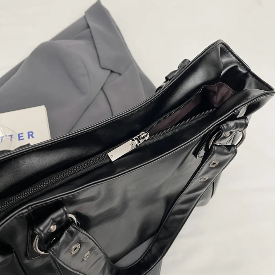 Soft Interior Shoulder Bag 2026 - High Quality Contrasting Color PU Handbag for Wome