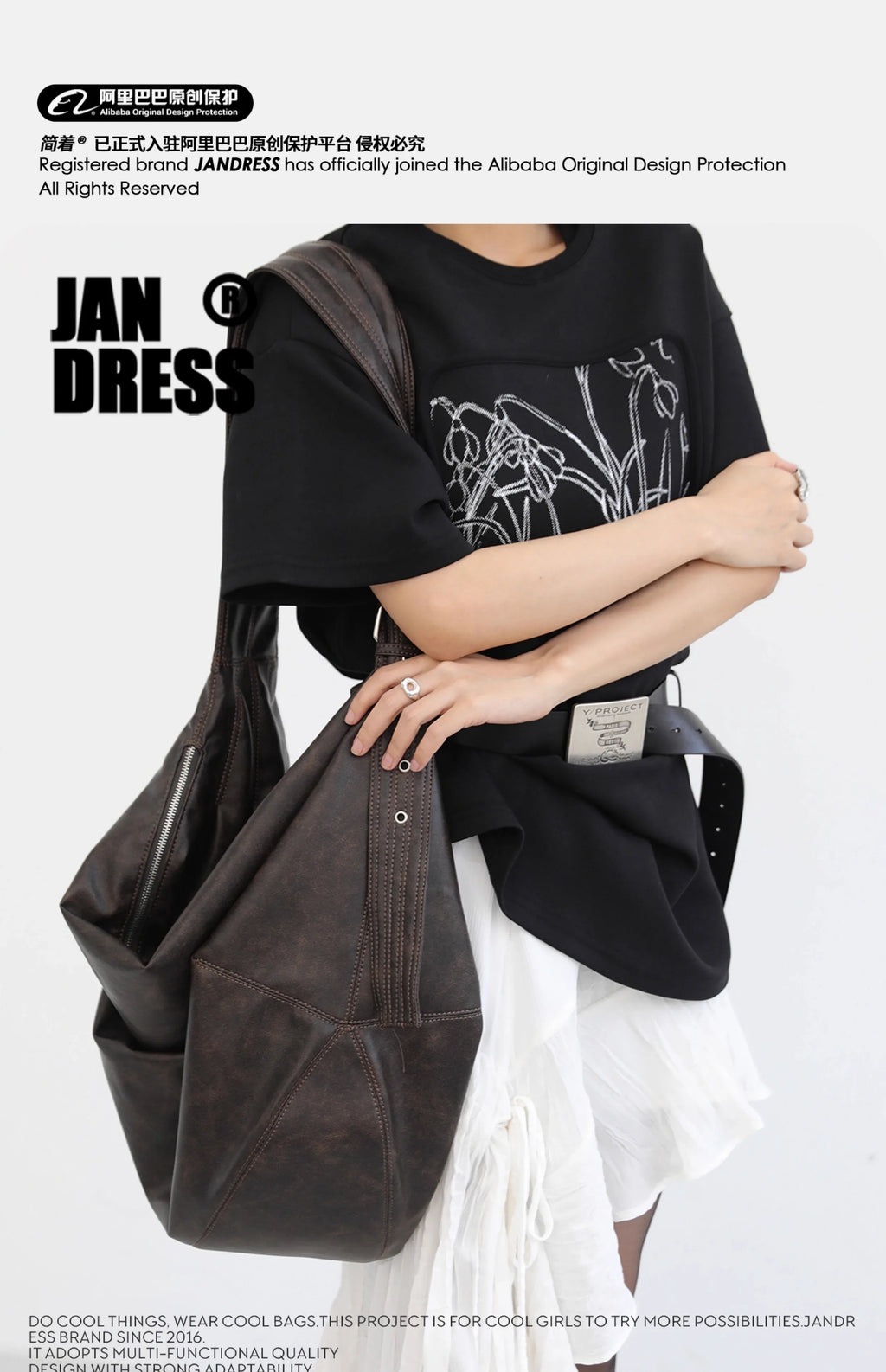 Retro Pleated Large Capacity Shoulder Bag for Women - Versatile Crossbody Bag - JStorehub 