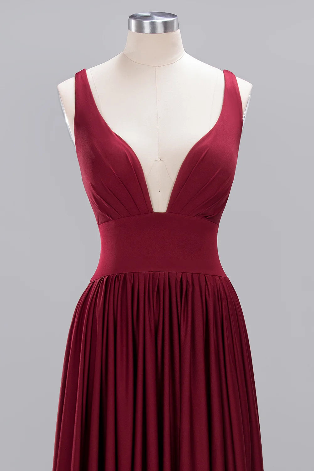 Women's Sleeveless V-Neck Backless Evening Dress Floor - JStorehub 