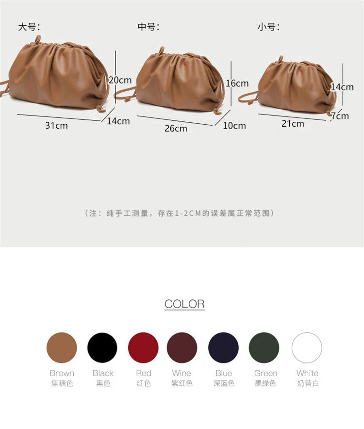 Luxury Soft PU Leather Shoulder Bag for Women - Small Crossbody Messenger Bag - JStorehub 