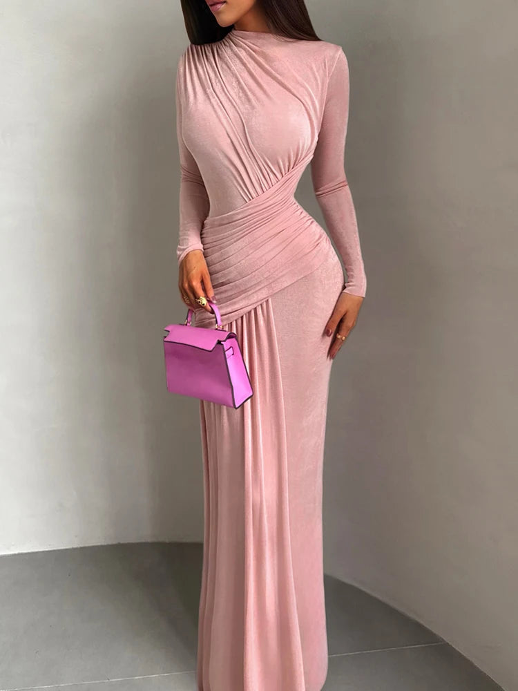 Women Dresses: NIBBER Ankle-Length A-Line Dress | Salman Store