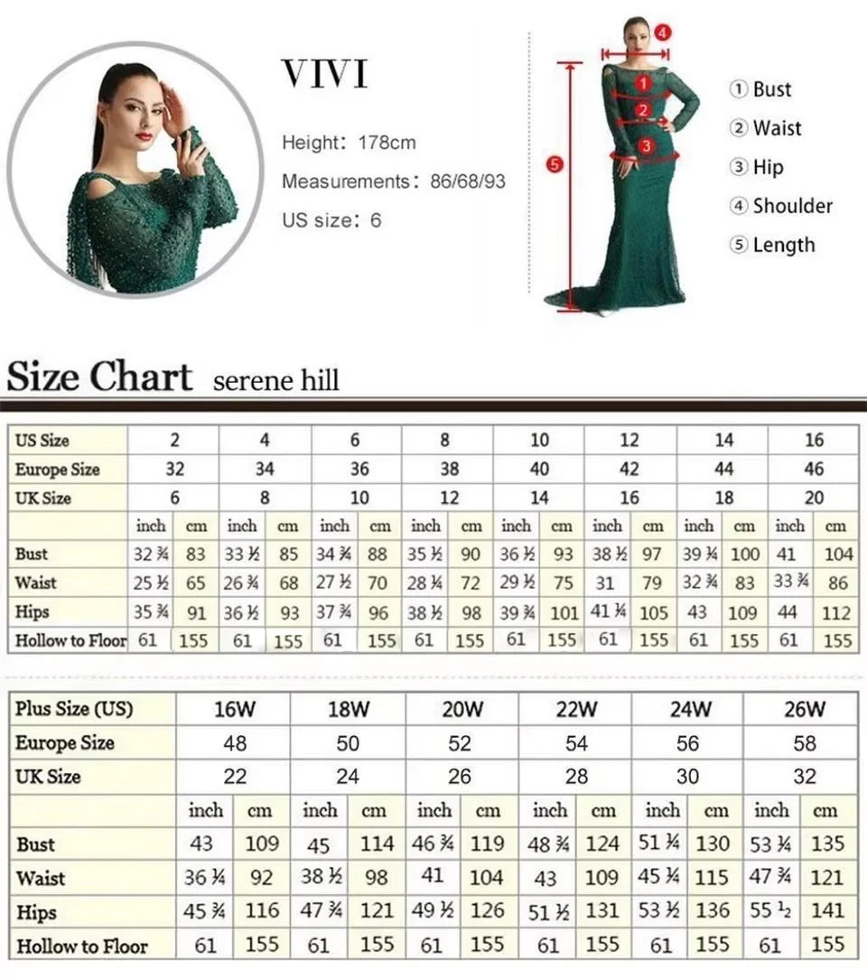 Serene Hill 2026 Luxury Gold Halter Beaded Mermaid Evening Dress - JStorehub 