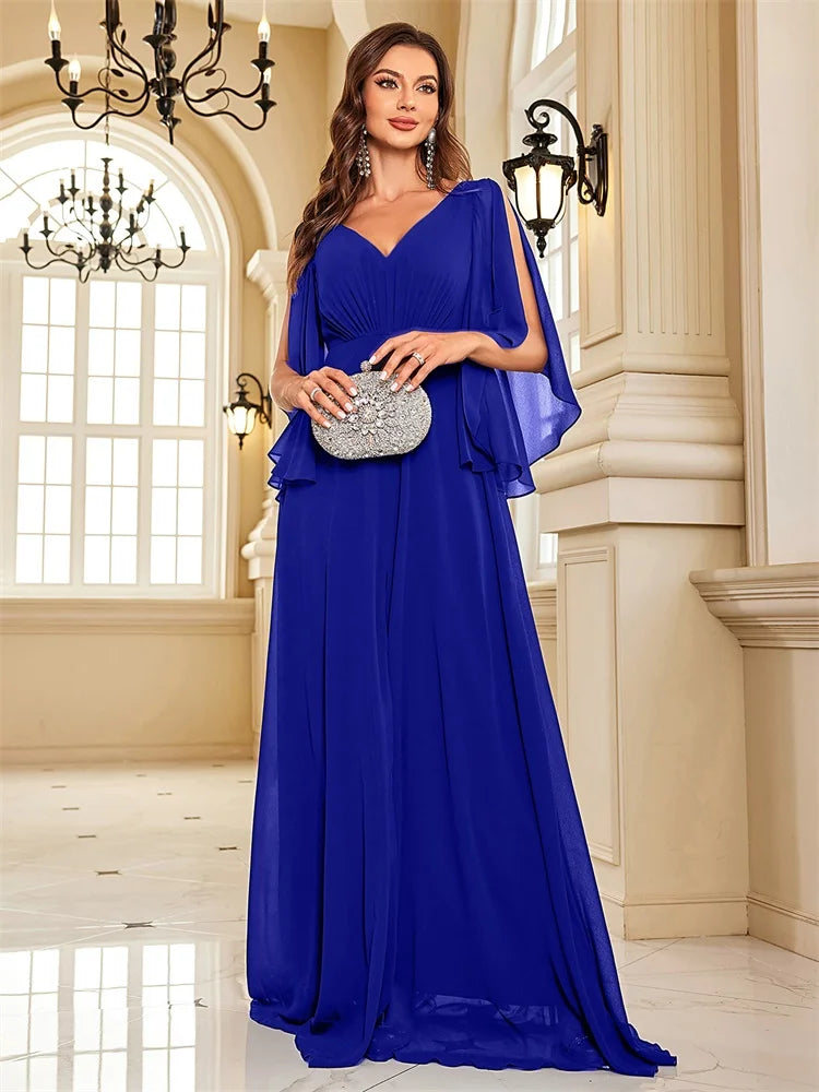Women Dresses: Elegant Chiffon Evening Gown by Salman Store
