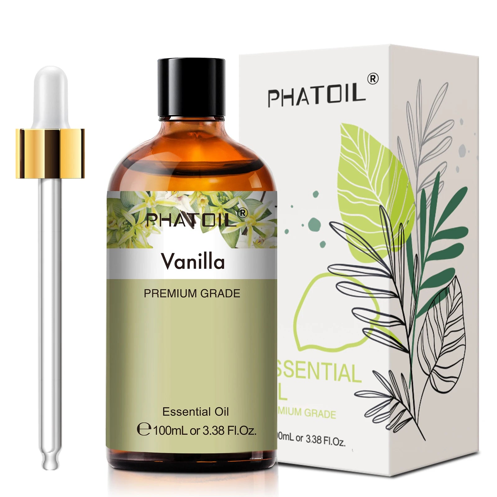 Phatoil 100ml Premium Essential Oil Set - Sandalwood Lavender Eucalyptus
